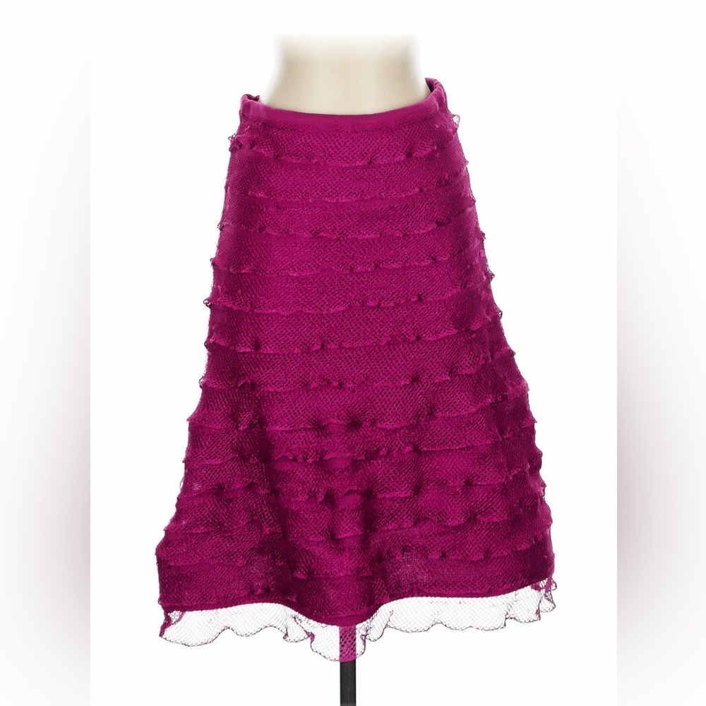 Alexis Fuchsia Knit A-Line Skirt XS
